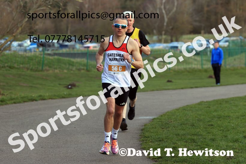 Masters Men Over-35s to 49s, 2026 NECAA Royal Signals Road Relays, Hetton Lyons Country Park, Hetton le Hole. Photo: David T. Hewitson/Sports for All Pics